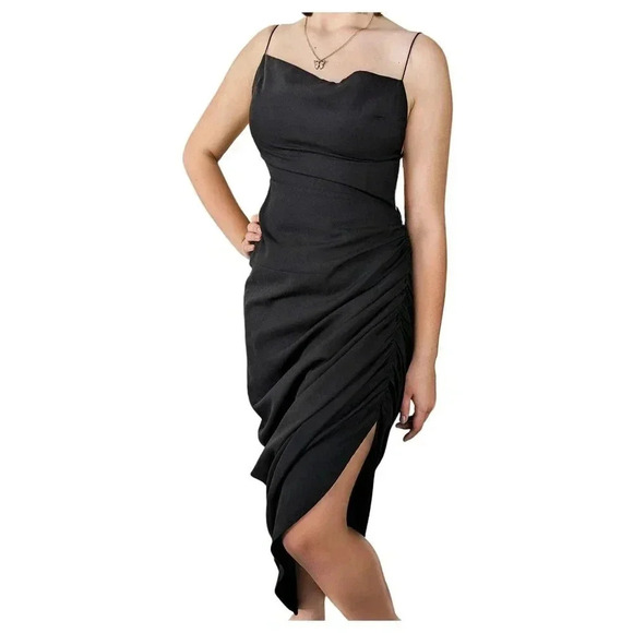 amy enjoy life Dresses & Skirts - AMY ENJOY LIFE Backless Little Black Dress Size L